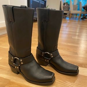 Black Frye Harness 12R Leather Boots